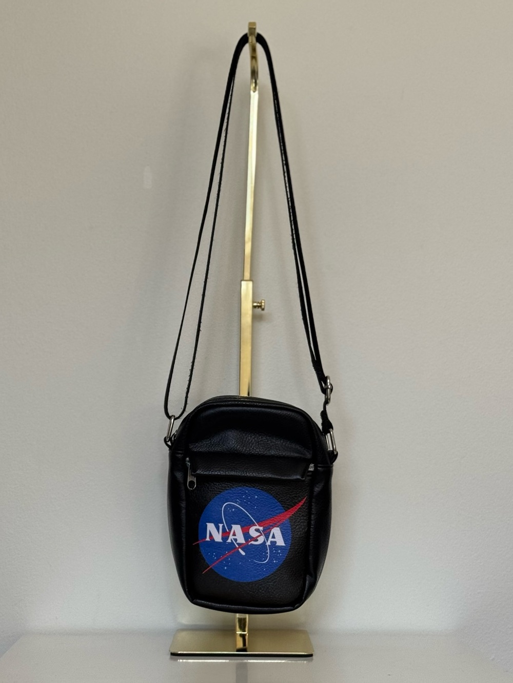 Buckle-Down Black NASA Crossbody Bag